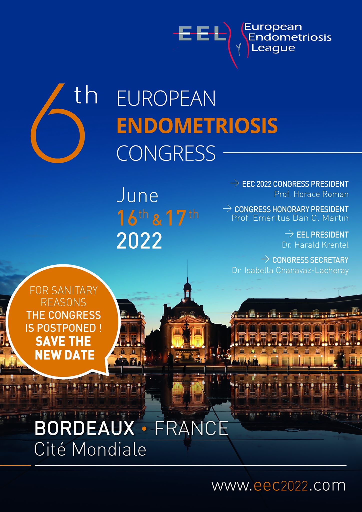6th European Endometriosis Congress Cité Mondiale REVUE GENESIS